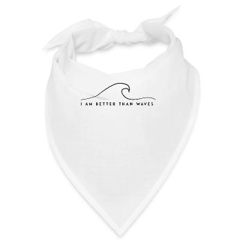 Wellen - Bandana - Weiß - Vorne