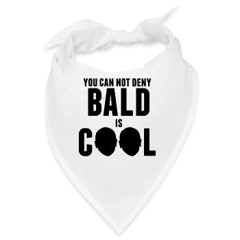 Glatzen sind cool - Bandana - Weiß - Vorne