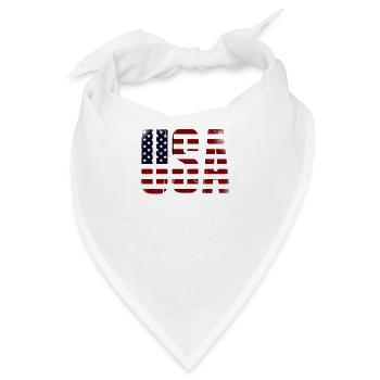 USA - Bandana - Weiß - Vorne