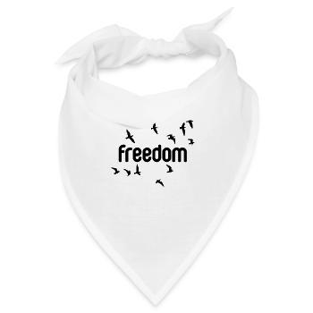 Freiheit - Bandana - Weiß - Vorne