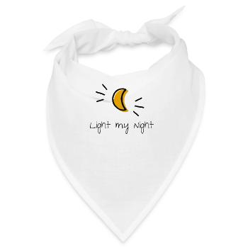 Mond - Bandana - Weiß - Vorne