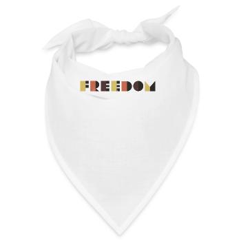 Freiheit - Bandana - Weiß - Vorne