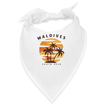 Malediven - Bandana - Weiß - Vorne
