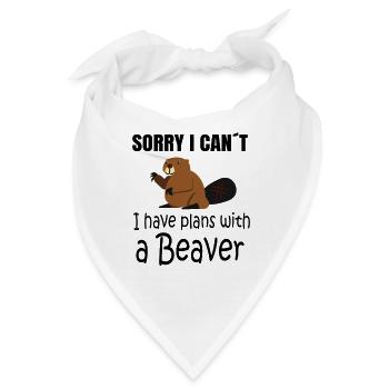 BEAVER: Plans with a Beaver - Bandana - Weiß - Vorne