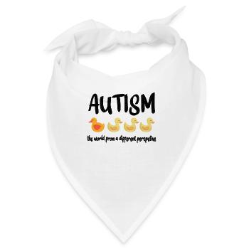 Autism awareness: different perspective - Bandana - Weiß - Vorne