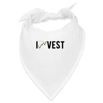 Investor Invest Stock Market : Invest - Bandana - Weiß - Vorne
