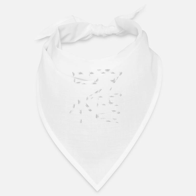 Japanisches Zeichen - Bandana - Weiß