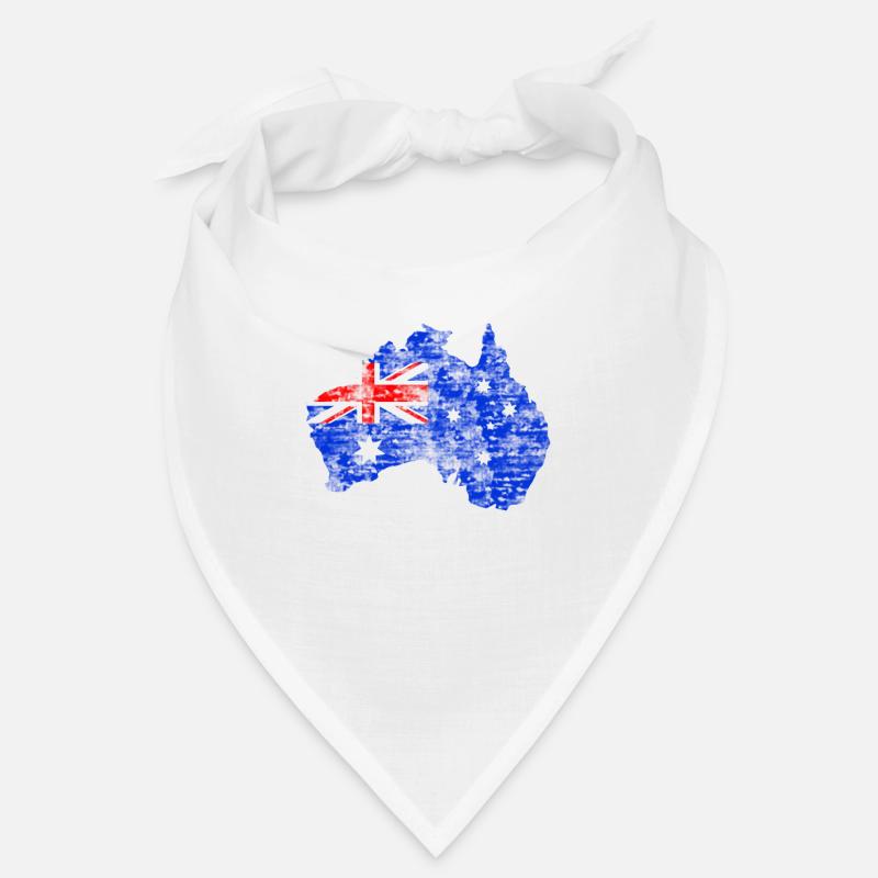 Australia Map Vintage Bandana