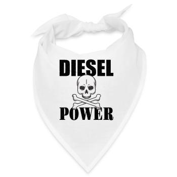 DIESEL MECHANIC / DIESEL TRUCKER Diesel Power - Bandana - Weiß - Vorne
