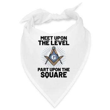 Freemasonry Freemason Conspirazy Theory Gift Idea - Bandana - Weiß - Vorne