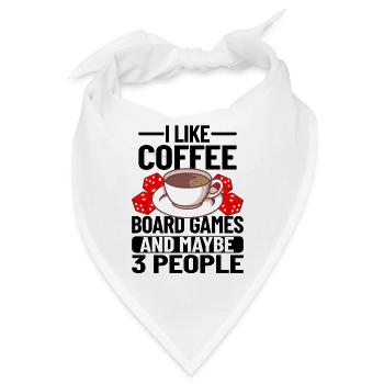 Board Games / Coffee Gift : Board Games & Coffee - Bandana - Weiß - Vorne