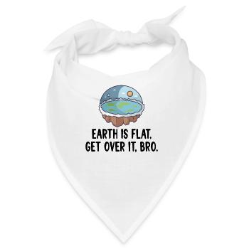 Flat Earth Theory Flat Earth Army Earth - Bandana - Weiß - Vorne