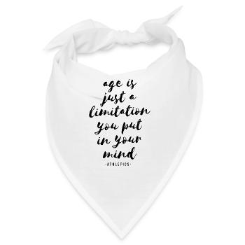 Sportlicher Geist - Bandana - Weiß - Vorne