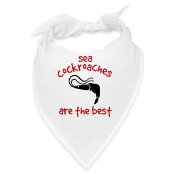 Beste Garnelen - Bandana - Weiß - Vorne