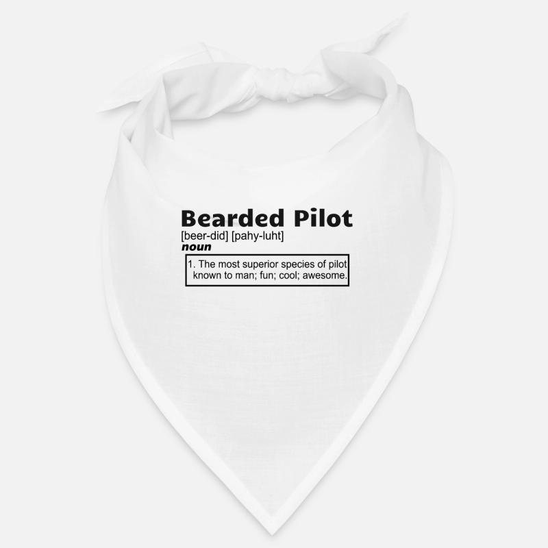 Pilot Aviation Airplane Bearded Pilot definition Bandana