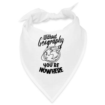 Geographie Geowissenschaft Geographielehrer - Bandana - Weiß - Vorne