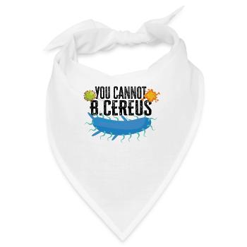 Mikrobiologe Mikrobiologie Labor Biologie Geschenk - Bandana - Weiß - Vorne