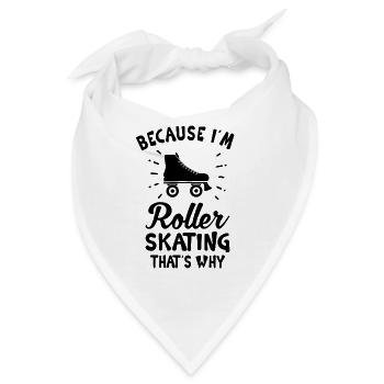 Roller Skate Roller Skating Roller Derby - Bandana - Weiß - Vorne