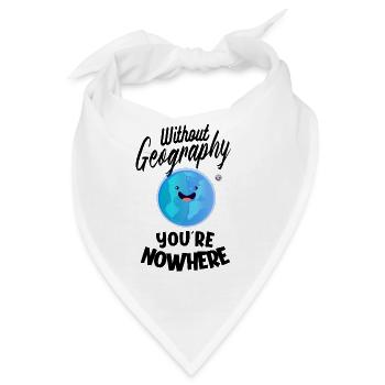 Geographie Geowissenschaft Geographielehrer - Bandana - Weiß - Vorne