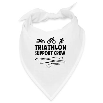 Triathlon Swim Bike Run Triathlete Sport Gift - Bandana - Weiß - Vorne