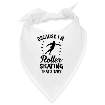 Roller Skate Roller Skating Roller Derby - Bandana - Weiß - Vorne