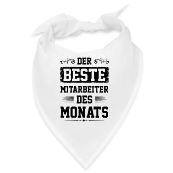 Mitarbeiter des Monats - Bandana - Weiß - Vorne