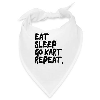 Go Kart Racing Go Kart Cars Go Karting Go-Karter - Bandana - Weiß - Vorne