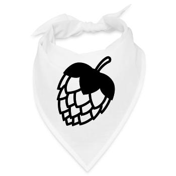 Bier zapfen icon - Bandana - Weiß - Vorne