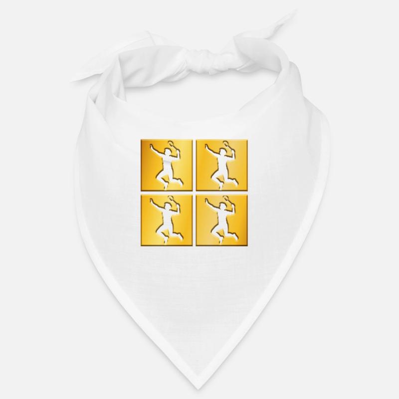 Badminton goldenes Logo Bandana