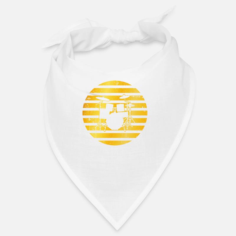 Schlagzeug goldenes Logo Bandana