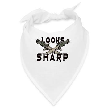 Knife Collector Knife Collection Hunting Fishing - Bandana - Weiß - Vorne