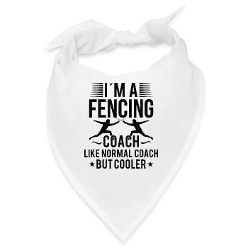 Fechten Trainer Fechter Zaun Sohn Tochter - Bandana - Weiß - Vorne