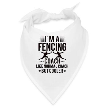 Fechten Trainer Fechter Zaun Sohn Tochter - Bandana - Weiß - Vorne