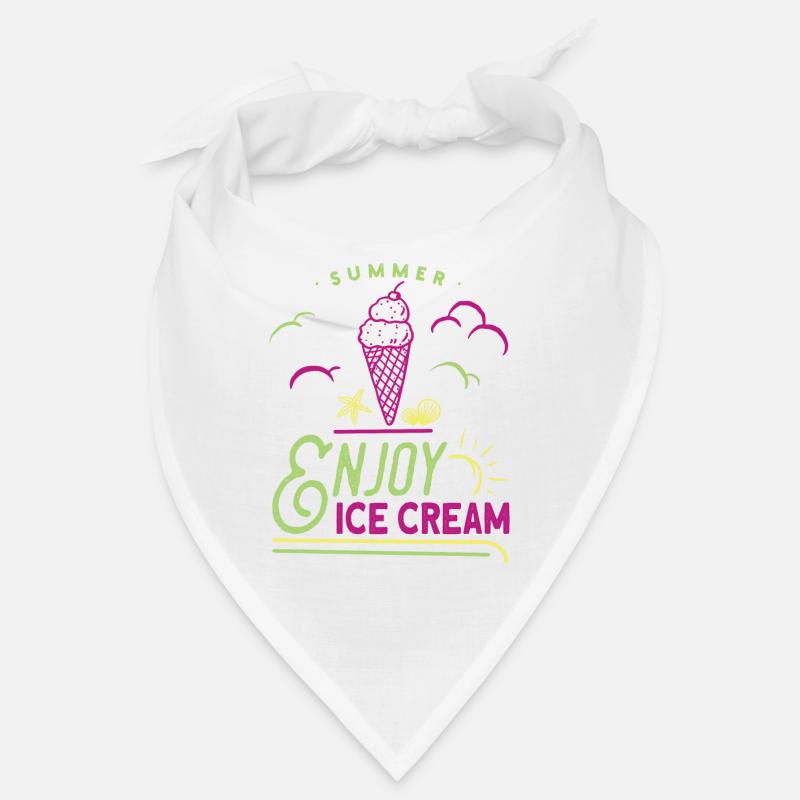 Crème glacée Été Plage Crème glacée Ambiances de vacances Bandana