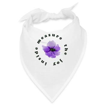 innerliche Freude - Bandana - Weiß - Vorne