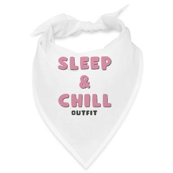 Schlaf und Chill Outfit - Bandana - Weiß - Vorne