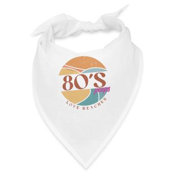 80er - Bandana - Weiß - Vorne