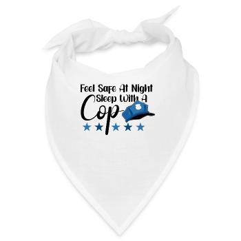 Police Cop Officer Police Office - Bandana - Weiß - Vorne