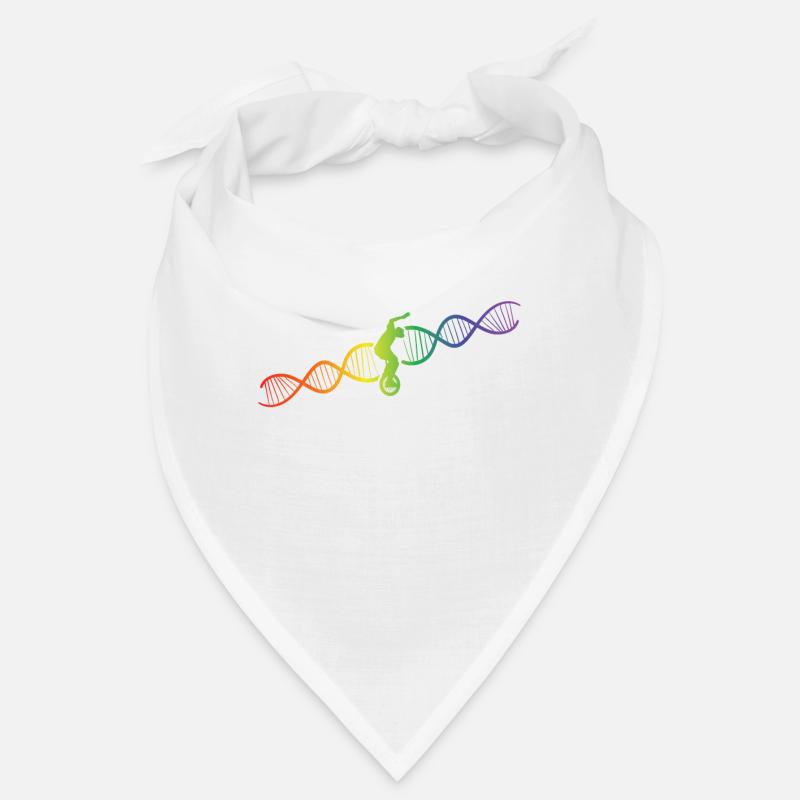 DNA Helix Regenbogen Genetik Einrad Bunt Bandana