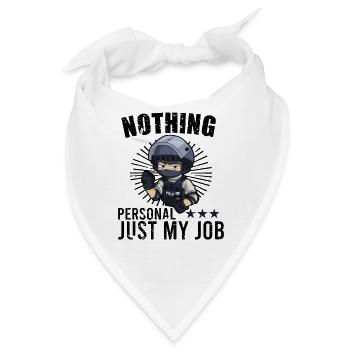 Police Cop Officer Police Office - Bandana - Weiß - Vorne