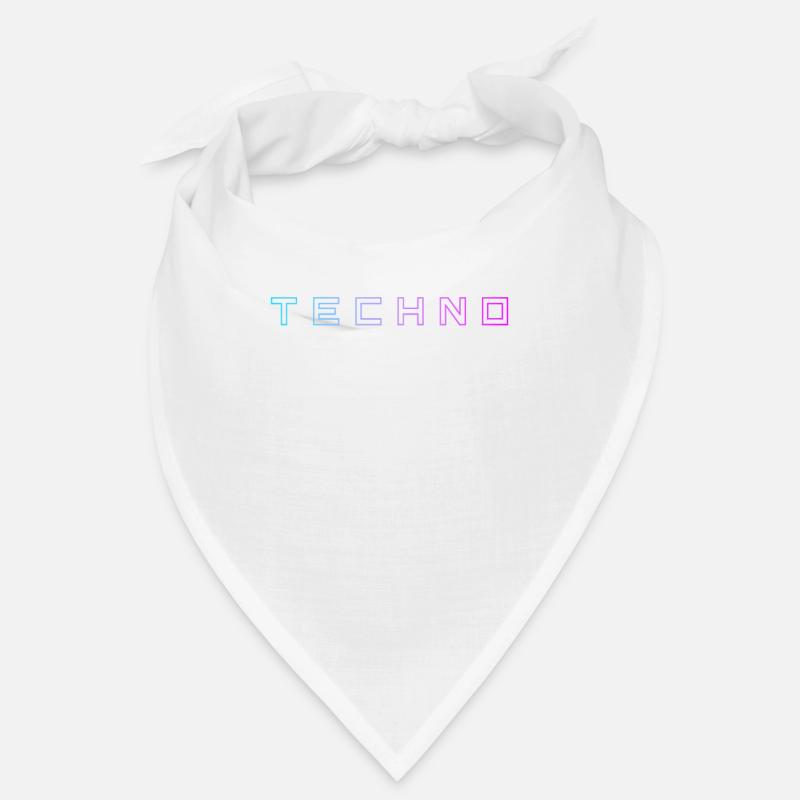 Techno - Bandana - Weiß