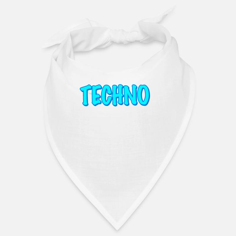 Techno - Bandana - Weiß