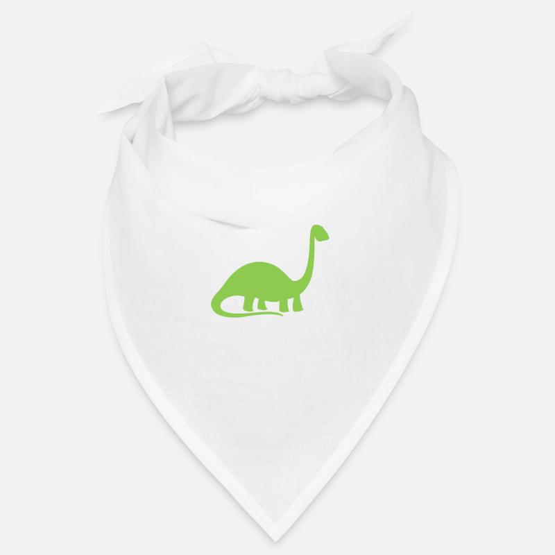 Vegetarier Dinosaurier - Bandana - Weiß