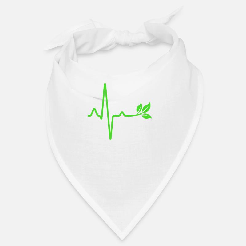 Veganer Vegetarier Herzschlag Bandana