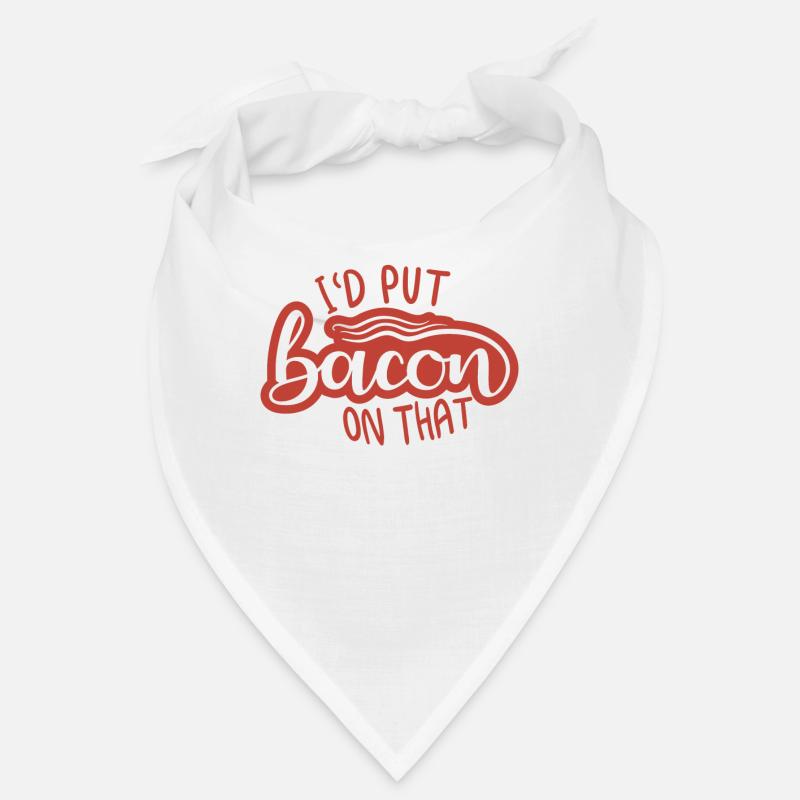 Funny Bacon Saying Crispy Bacon junk Food Bandana