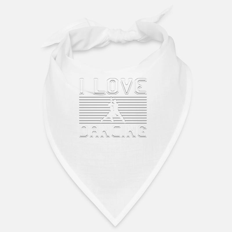 I love dancing - Bandana - Weiß