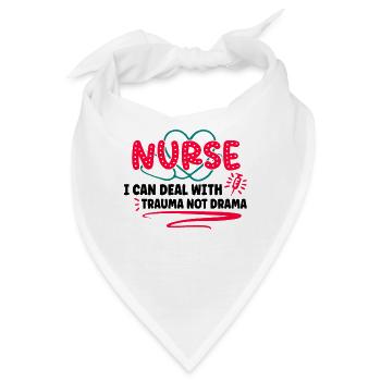 Krankenschwester Krankenpflege Klinik Sanitäter - Bandana - Weiß - Vorne