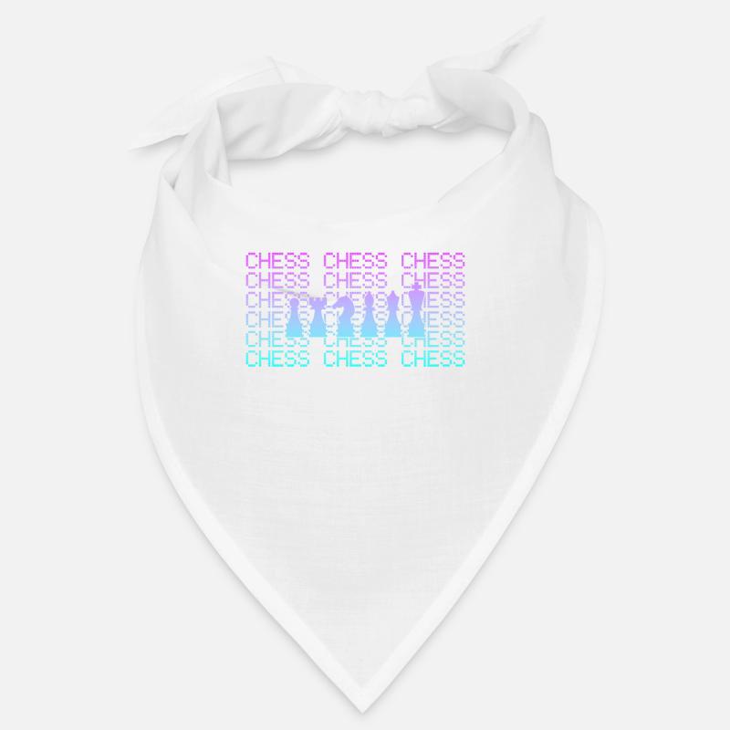 Échecs - Bandana - blanc