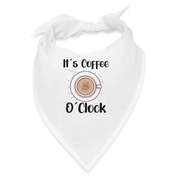 Coffee Lover Caffeine Molecule Java Latte Espresso - Bandana - Weiß - Vorne