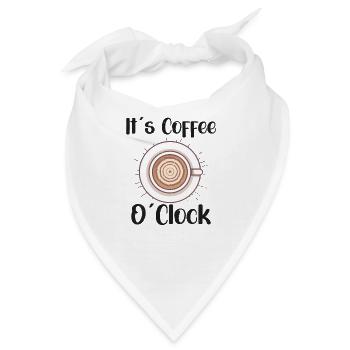 Coffee Lover Caffeine Molecule Java Latte Espresso - Bandana - Weiß - Vorne